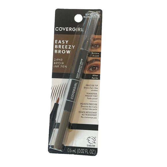 NEW Covergirl Easy Breezy Brow INK PEN Soft Blonde Eyebrow Pencil Smudge Proof - Picture 7 of 11